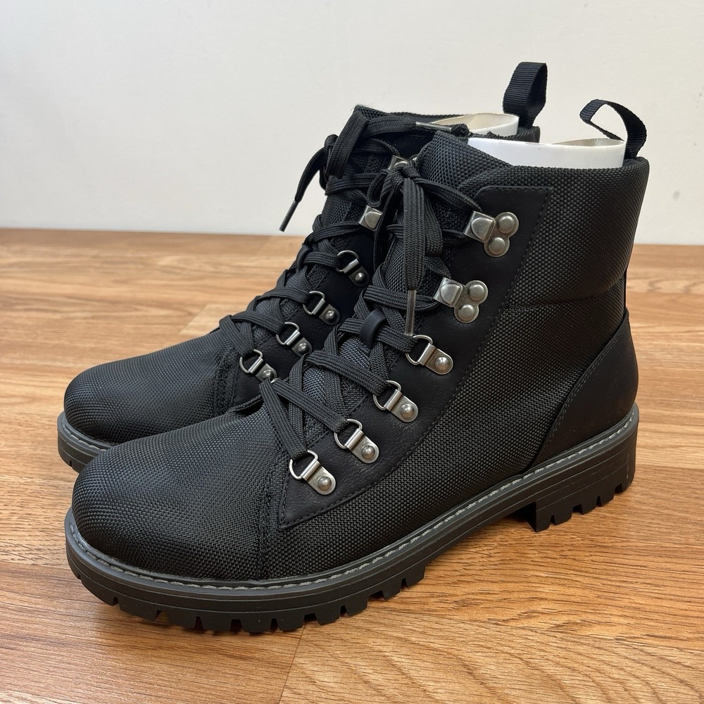 SO Clavicle Women's Hiking Boots Black Combat Lace-up Size 11 NEW